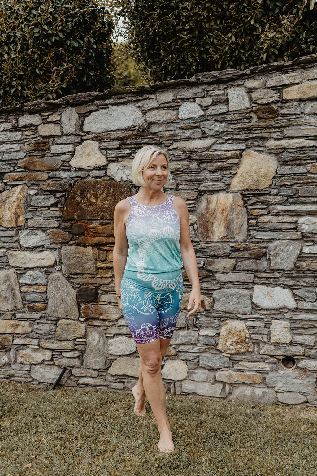 Mono Corto de Yoga Spirit Mandala Aqua | Konekto