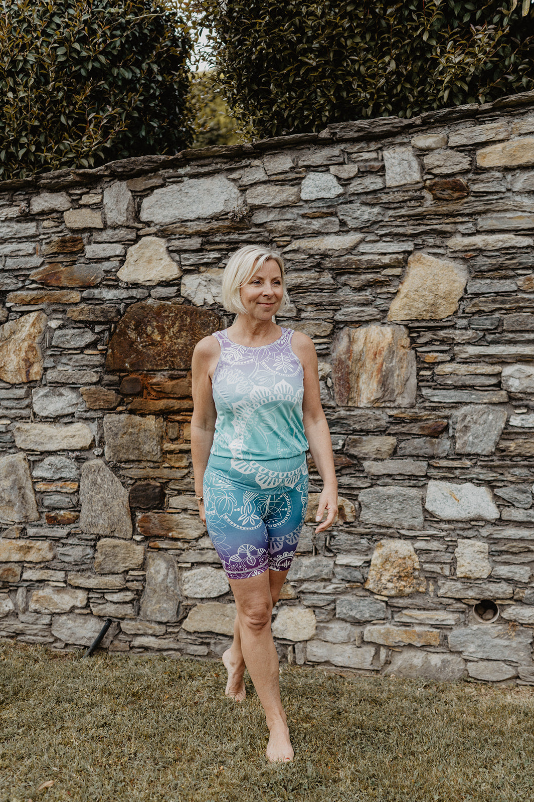 Mono Corto de Yoga Spirit Mandala Aqua | Konekto
