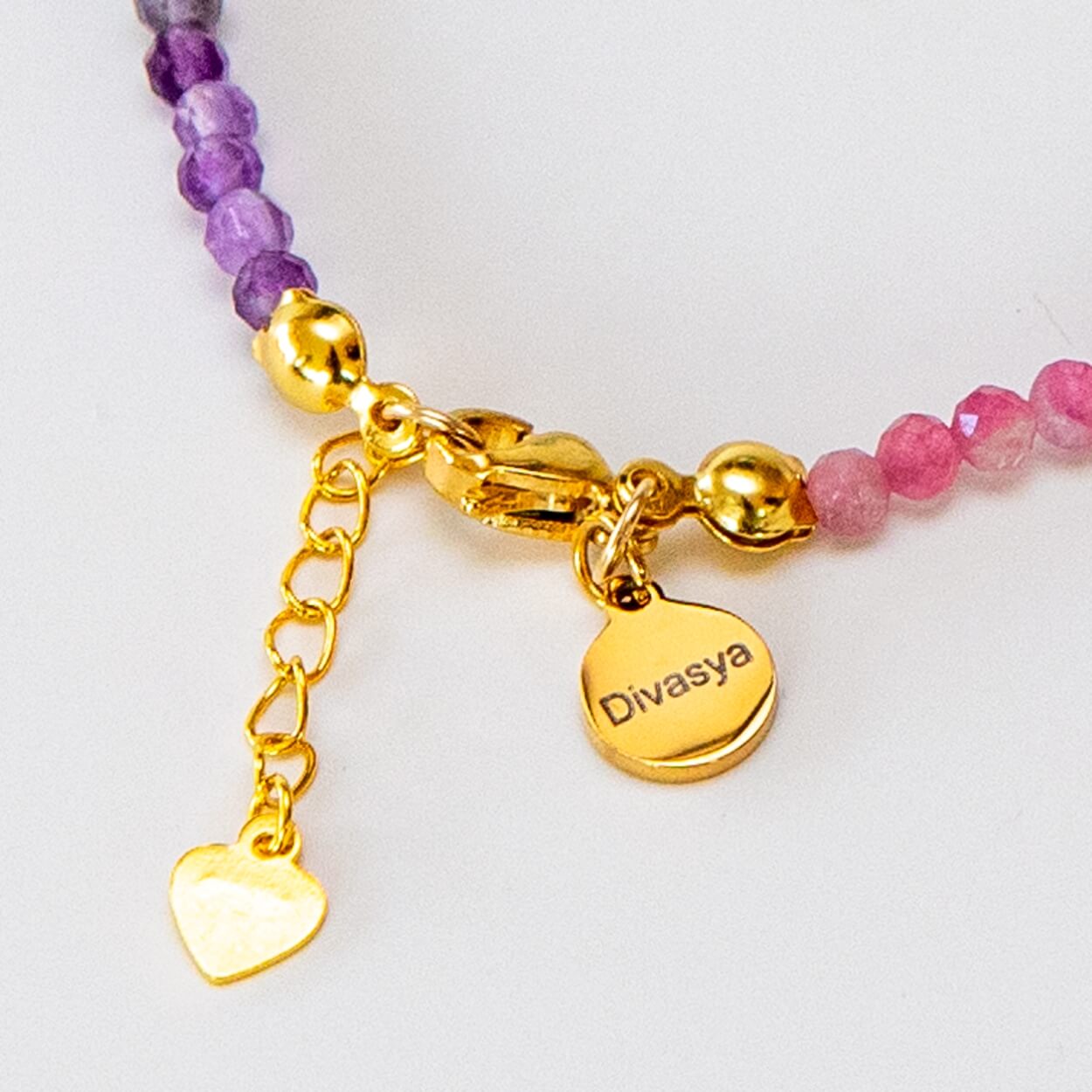 Chakra Armband mit vergoldeter Lebensblume