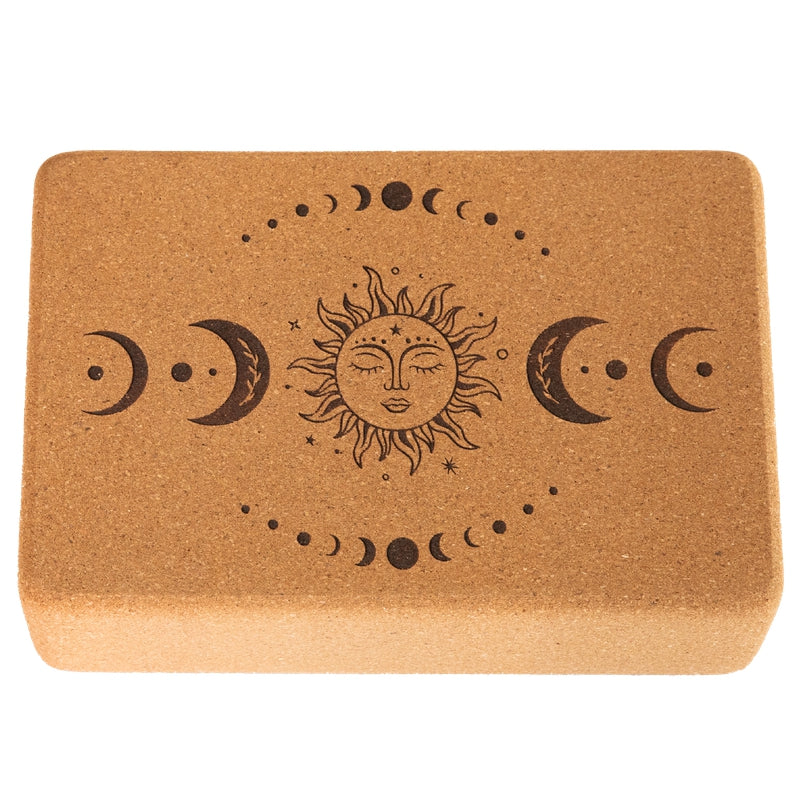 Yoga block Kork abgerundete Ecken 